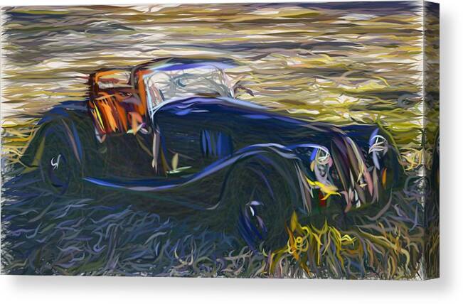 Morgan Canvas Print featuring the digital art Morgan 4 4 Sport Draw #1 by CarsToon Concept
