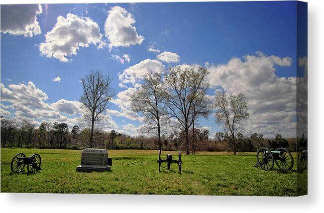 Spring Canvas Print featuring the photograph The Illinois Monument #1 by George Taylor