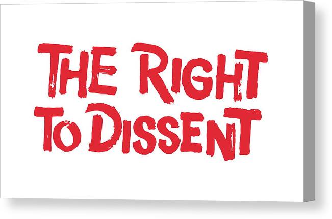 Campy Canvas Print featuring the drawing The Right To Dissent #1 by CSA Images