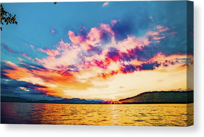 Clear Water Canvas Print featuring the photograph Beautiful landscape scenes at lake jocassee south carolina #103 by Alex Grichenko