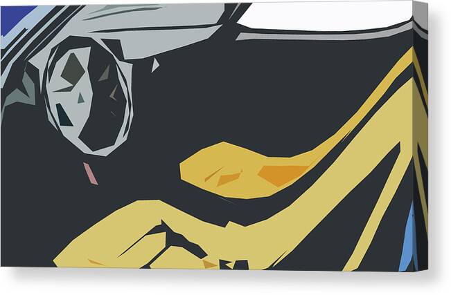 Car Canvas Print featuring the digital art Lancia Stratos HF Abstract Design #5 by CarsToon Concept