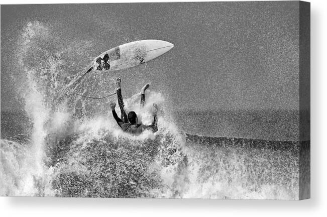 Surf Canvas Print featuring the photograph #7 by Eyal Bussiba