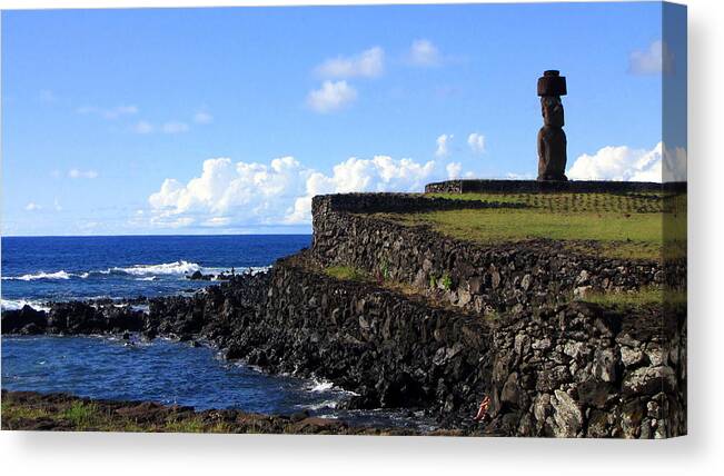 Easter Island Chile Canvas Print featuring the photograph Easter Island Chile #78 by Paul James Bannerman