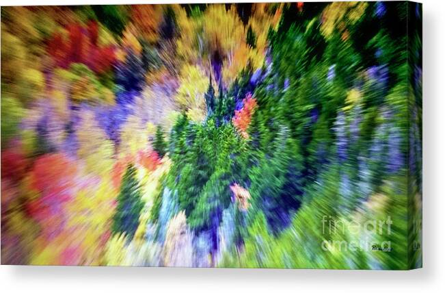 Abstract Canvas Print featuring the photograph Abstract Forest Photography 5501f1 by Ricardos Creations