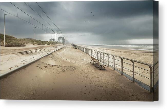 Seaside Canvas Print featuring the photograph After Odette by Bruno Flour