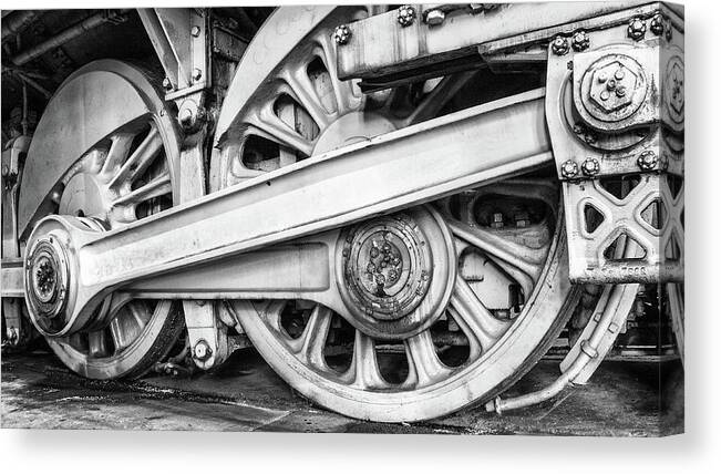 Railroad Canvas Print featuring the photograph All Aboard by Minnie Gallman