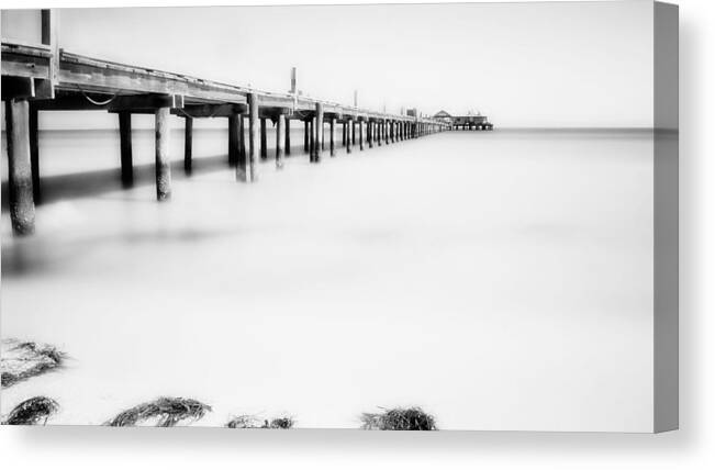 Tranquility Canvas Print featuring the photograph Anna Maria Island Pier by The Photography Factory