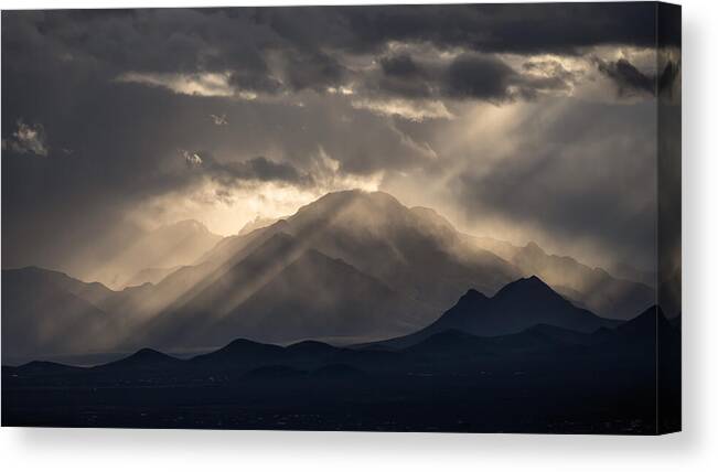 Mountain Canvas Print featuring the photograph Arizona Light by Gary Perlow