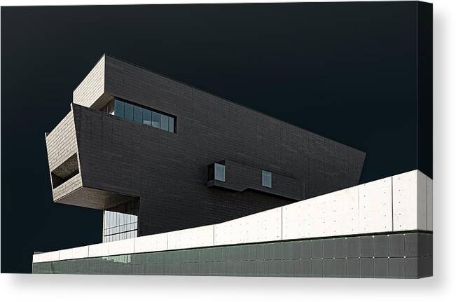 Architecture Canvas Print featuring the photograph Barcelona Architecture by Inge Schuster