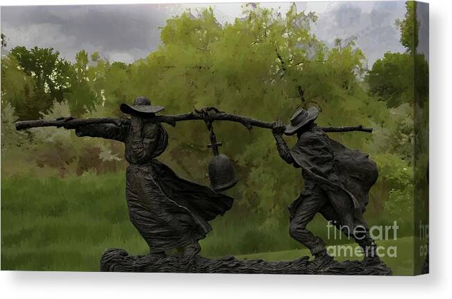 Jon Burch Canvas Print featuring the photograph Bell Keepers In A Storm by Jon Burch Photography