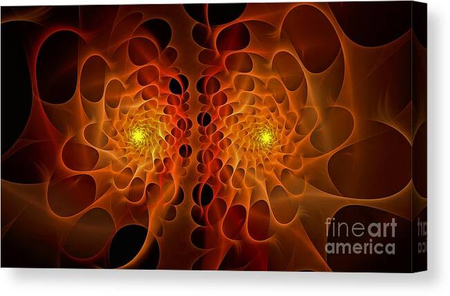 Enlightened Canvas Print featuring the digital art Bringers of Light by Doug Morgan