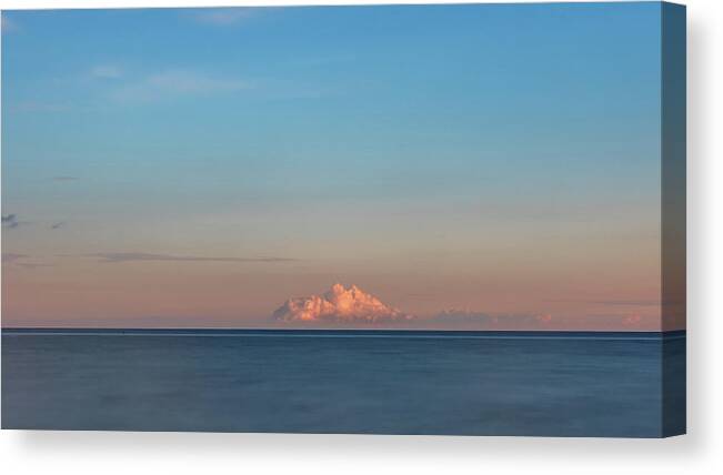 Blue Canvas Print featuring the photograph Calming Clouds by Stelios Kleanthous