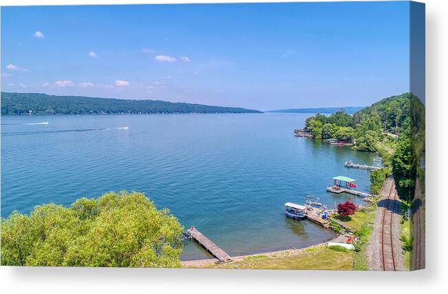 Finger Lakes Canvas Print featuring the photograph Cayuga Lake by Anthony Giammarino