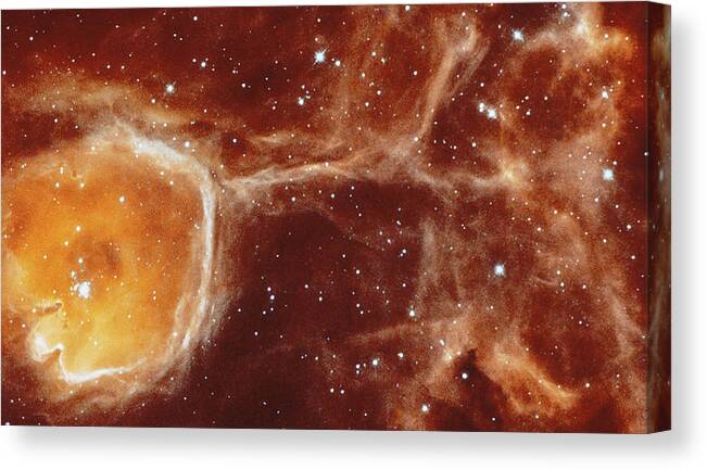 Outdoors Canvas Print featuring the photograph Celestial Geode, View From Satellite by Stocktrek