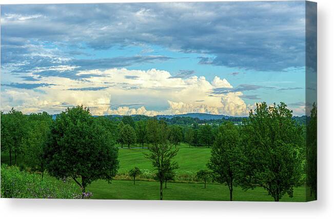 Clouds Canvas Print featuring the photograph Cloud View Lehigh Valley by Jason Fink