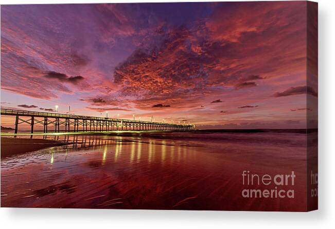 Sunrise Canvas Print featuring the photograph Crack of Dawn by DJA Images