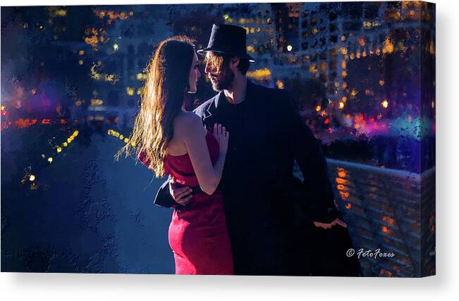 City Canvas Print featuring the photograph Devils' Tango by Alexander Fedin