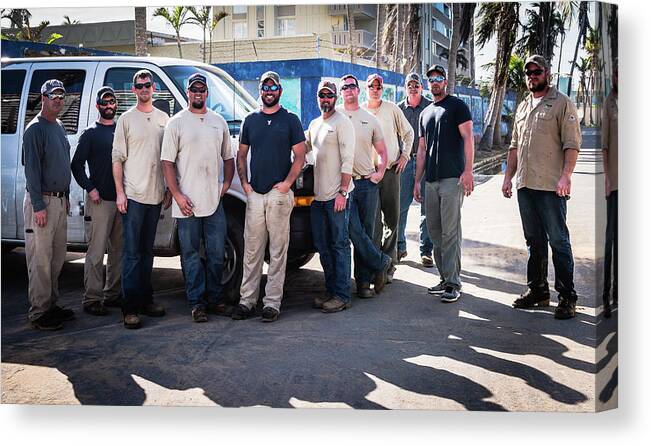 Puerto Rico Canvas Print featuring the photograph Disaster Relief by Sandra Foyt