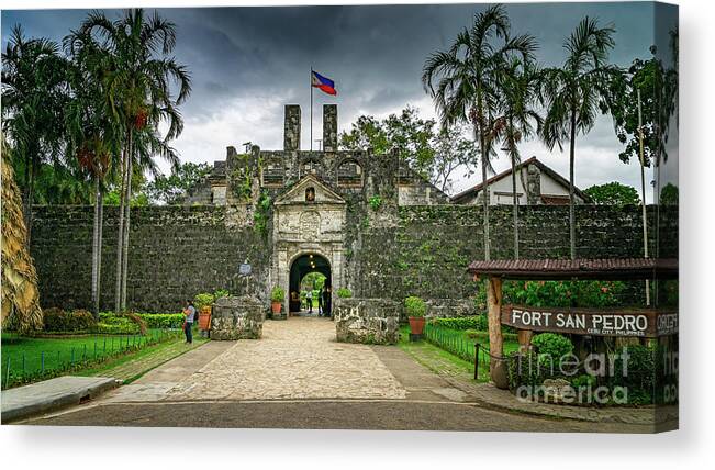 Cebu Canvas Print featuring the photograph Fort San Pedro Cebu by Adrian Evans