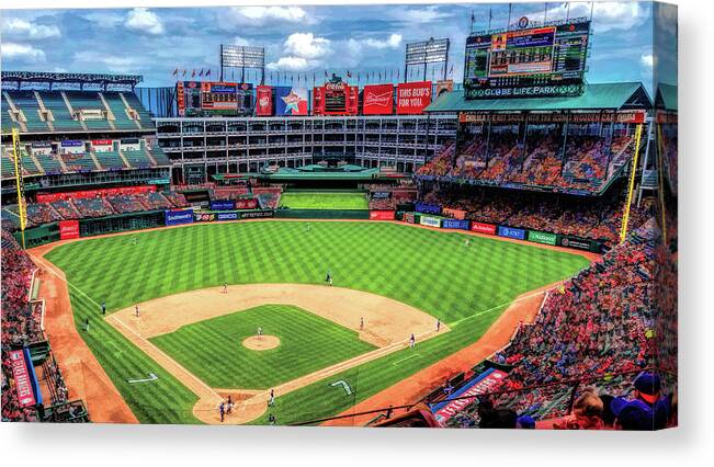 Globe Life Park Texas Rangers Baseball Ballpark Stadium Canvas Print /  Canvas Art by Christopher Arndt - Fine Art America