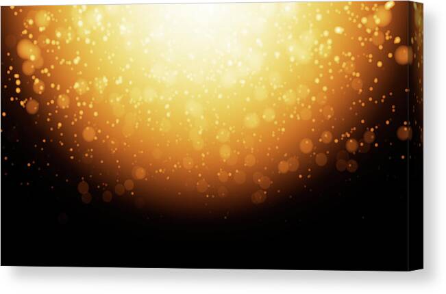 Particle Canvas Print featuring the photograph Glowing Top Background Light by Brainmaster