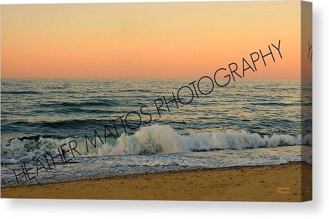 Cape Cod Canvas Print featuring the photograph Heavenly Waves by Heather M Photography