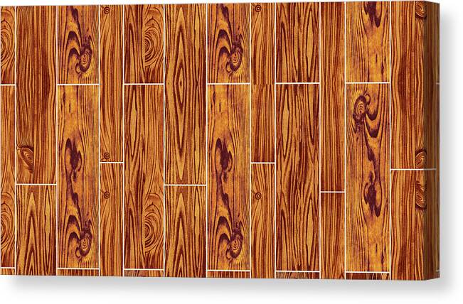 Background Canvas Print featuring the drawing Illustration of hardwood floor by CSA Images