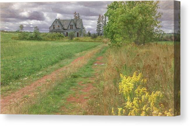 Neglected Canvas Print featuring the photograph Left in a Field and Forgotten by Marcy Wielfaert