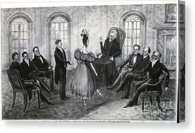 People Canvas Print featuring the photograph Martin Van Buren And Andrew Jackson by Bettmann