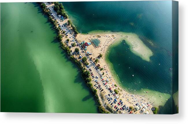 Water Canvas Print featuring the photograph Nebo Beach by Ievgen Kostiuk