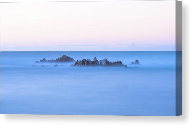 Landscape Canvas Print featuring the photograph Ocean Peaks by Hamish Mitchell