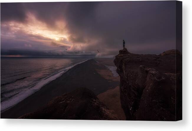 Iceland Canvas Print featuring the photograph One by David Martn Castn