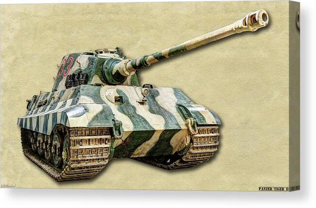 Tiger Ii Canvas Print featuring the photograph Panzer VI Tiger II Canvas by Weston Westmoreland