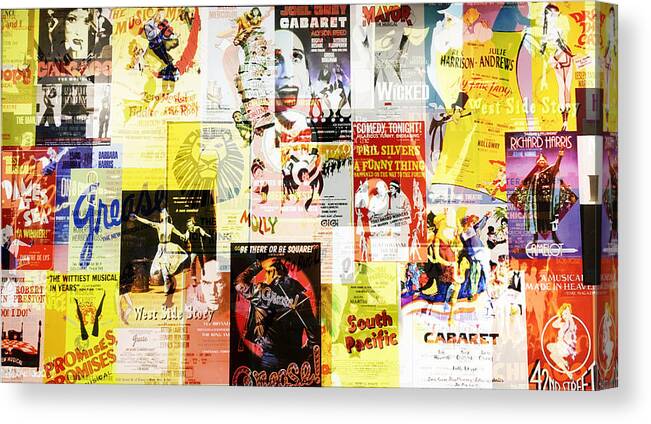 Richard Reeve Canvas Print featuring the photograph Remembering Broadway by Richard Reeve