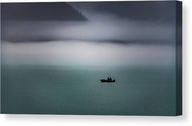 Boat Canvas Print featuring the photograph Resurrection Bay Fishermen by David Downs
