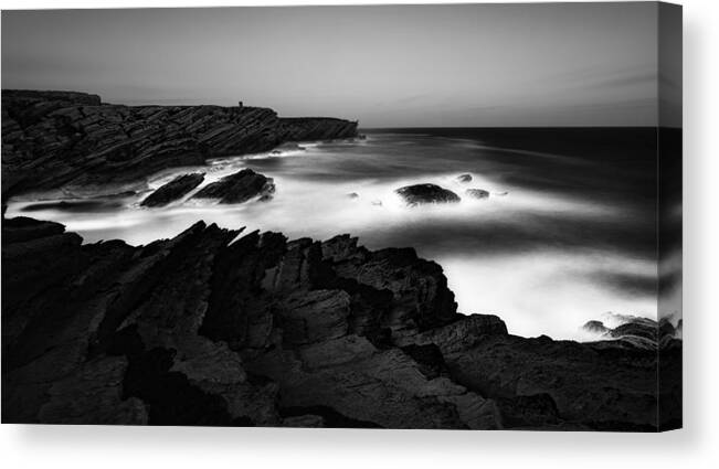 Atlantic Canvas Print featuring the photograph Shadow On The Sun by Paulo Abrantes