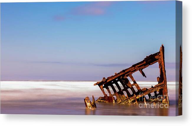 Ship Canvas Print featuring the photograph Ship Wreck by Dheeraj Mutha