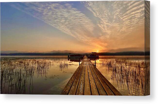 Sunrise Canvas Print featuring the photograph Sunrise by Molly Fu