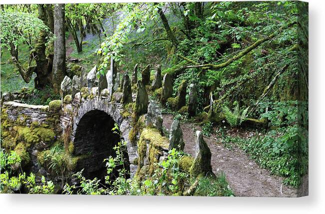 Faerie Bridge Canvas Print featuring the photograph The Enchanted Forest by Nicholas Blackwell