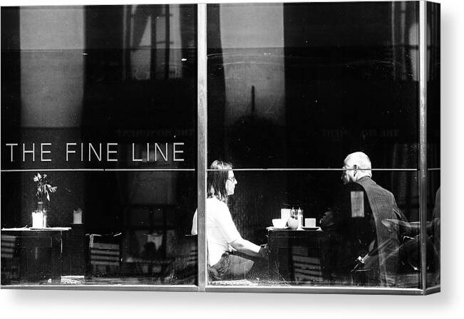 London Canvas Print featuring the photograph The Fine Line by Julien Oncete