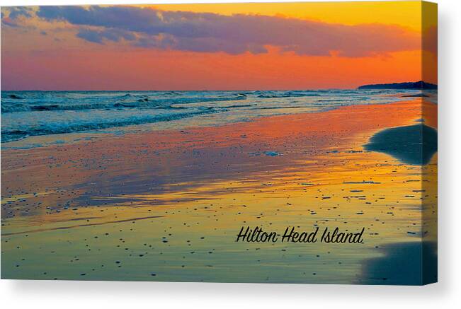 Beach Canvas Print featuring the photograph The Hilton Head Beach Towel by Dennis Schmidt