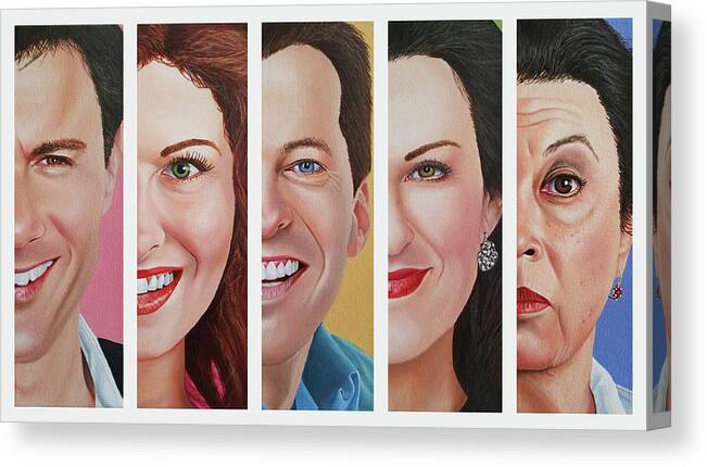Will And Grace Canvas Print featuring the painting Will and Grace by Vic Ritchey