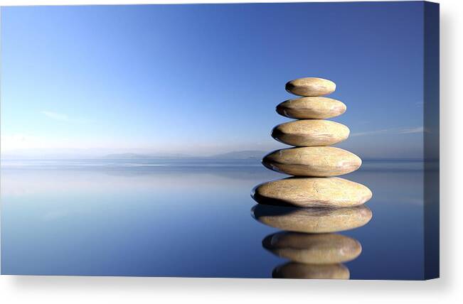 Zen stones in water Photograph by Bombaert Patrick - Pixels Merch
