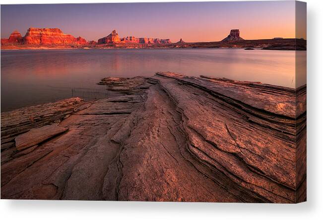 Padre Bay Canvas Print featuring the photograph Father's Crossing by Peter Boehringer