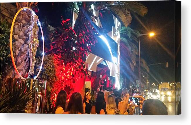 People Canvas Print featuring the photograph Pacha- nightclub in Ibiza, Spain #1 by tzahiV