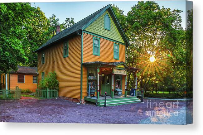 Smithtown Canvas Print featuring the photograph St. James General Store #1 by Sean Mills