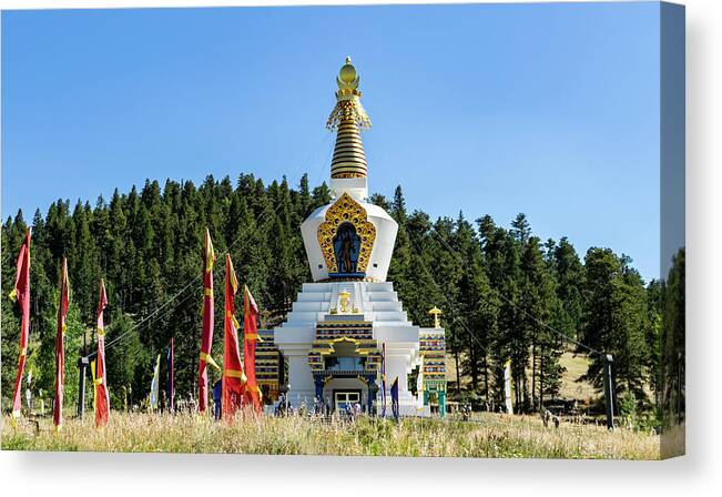 Photography Canvas Print featuring the photograph Colorado Stupa Photography 20160911-93 by Rowan Lyford
