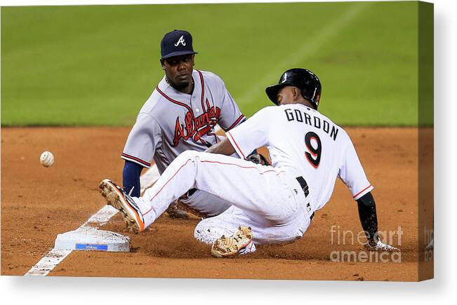 People Canvas Print featuring the photograph Dee Gordon by Rob Foldy