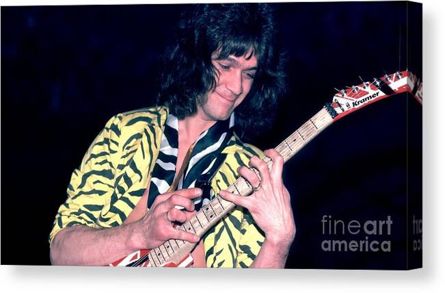 Eddie Canvas Print featuring the photograph Eddie Van Halen by Action