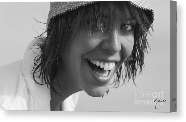 20-25 Years Canvas Print featuring the photograph 7525 Model Actor Rachael Murphy - Delray Beach Florida by Amyn Nasser Fashion Photographer
